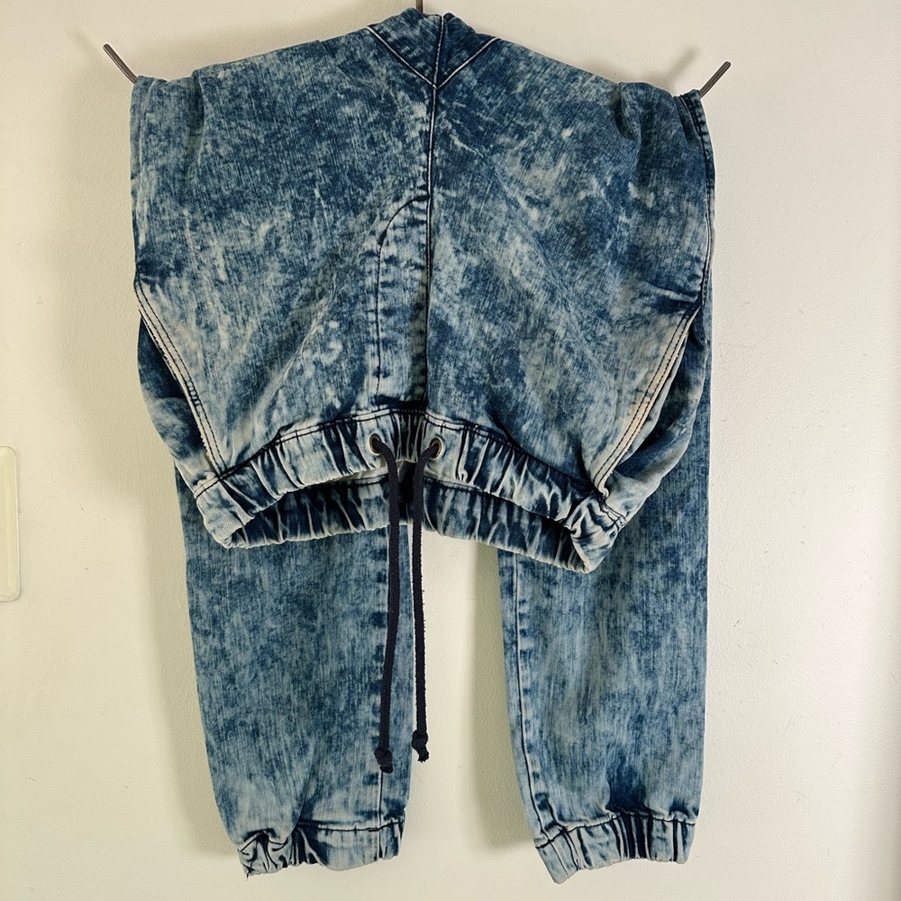 H&M Blue Acid Wash Joggers